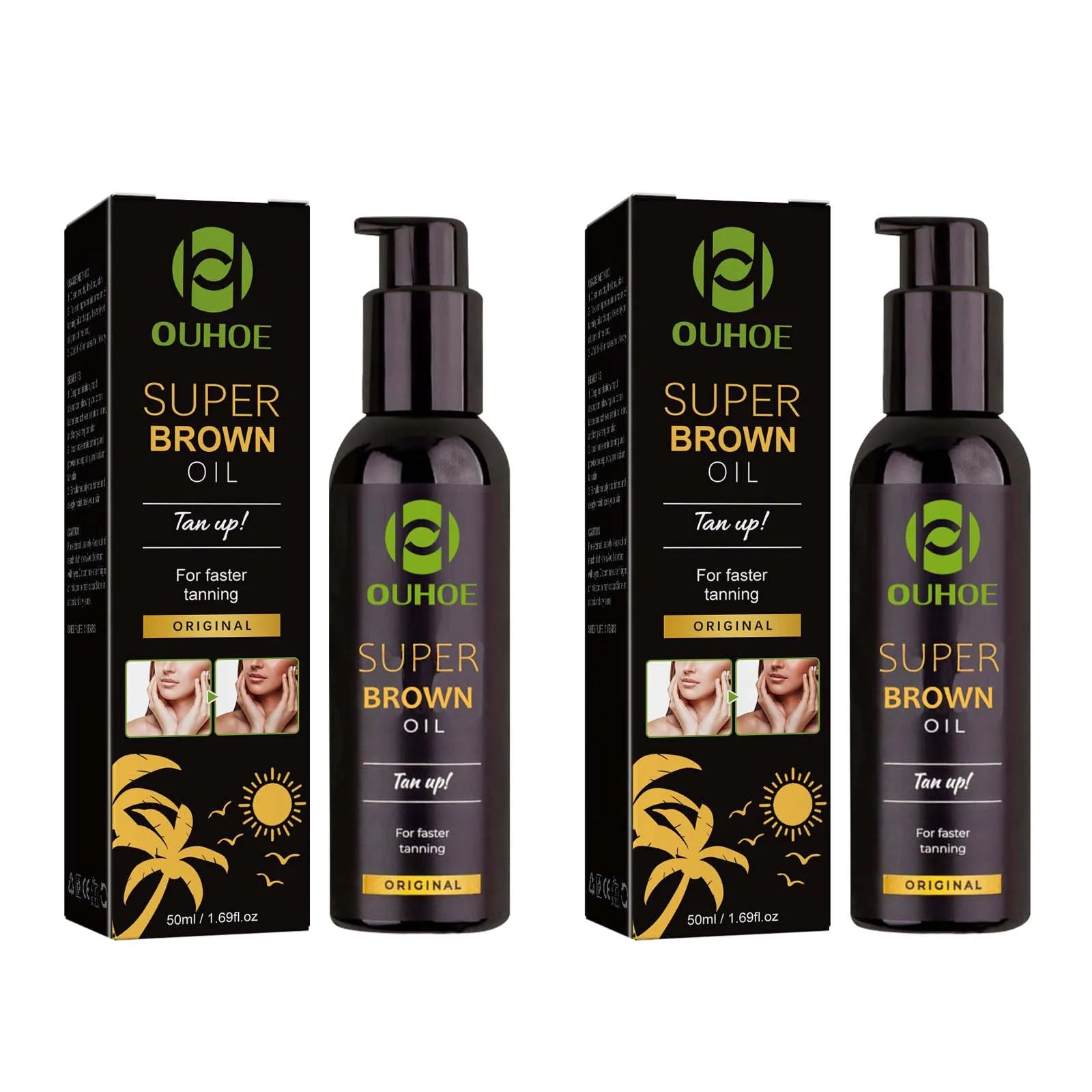 Brown Bräunungsöl Sonnenloses Selbstbräunungs-Körperbronzer Nährendes Sommer-Strand-Solarium Leistungsstarkes Natürliches Bräunungsförderndes Öl