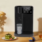 1700W 3L Sofort-Heißwasserspender 3s Heizung LED Touchscreen Wasserkocher 25-99°C Temperaturregelung EU Stecker für Zuhause Büro Schwarz