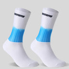 Anti Slip Silicone Summer Aero Socks Whiteline Cycling Socks Men Bicycle Sport Running Bike Socks Calcetines
