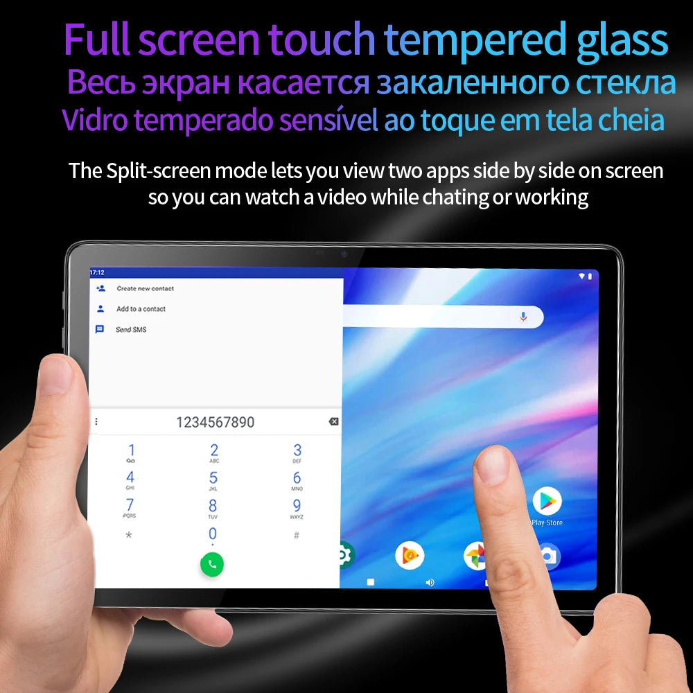 BDF Hot Sales Neue 10,1 Zoll Tablets Octa Core 4GB RAM 64GB ROM Dual SIM Karten 3G Telefonanruf WiFi Bluetooth Google Play Tablet PC
