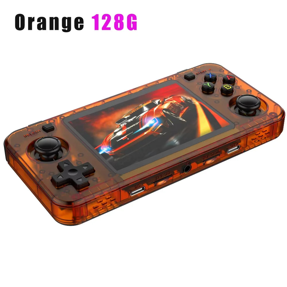 R36H ARKOS Retro Handheld-Spielekonsole Tragbarer 64G 128G Pocket-Videoplayer 3,5 Zoll IPS-Bildschirm R36S quer Kindergeschenk