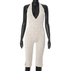 Avrilyaan Spitze Sieben-Punkte-Hose Bodycon Sexy Party Tiefer V-Ausschnitt Playsuits Damen Strampler Damen Jumpsuit 2025 Sommer Overalls
