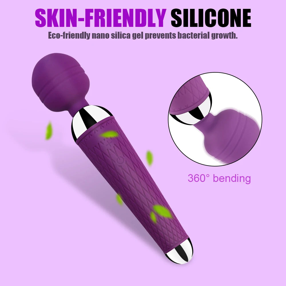 Leistungsstarke AV Vibratoren für Frauen USB-Lade Magic Wand Massagegerät Klitorisstimulator Wellness Erotik Sexspielzeug Masturbator Produkt