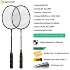 ALP ZJ2.0 Pro 4U 85g 100% Carbonfaser + Titanlegierung Badmintonschläger Ultraleichte Sportausrüstung Schläger Badmintontraining