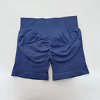 Impact Shorts 4.5" Nahtlos, hochelastisch, niedrig gerippter Bund, dezenter Po-Kontur-Shorts, Fitness Workout Yoga Gym Shorts