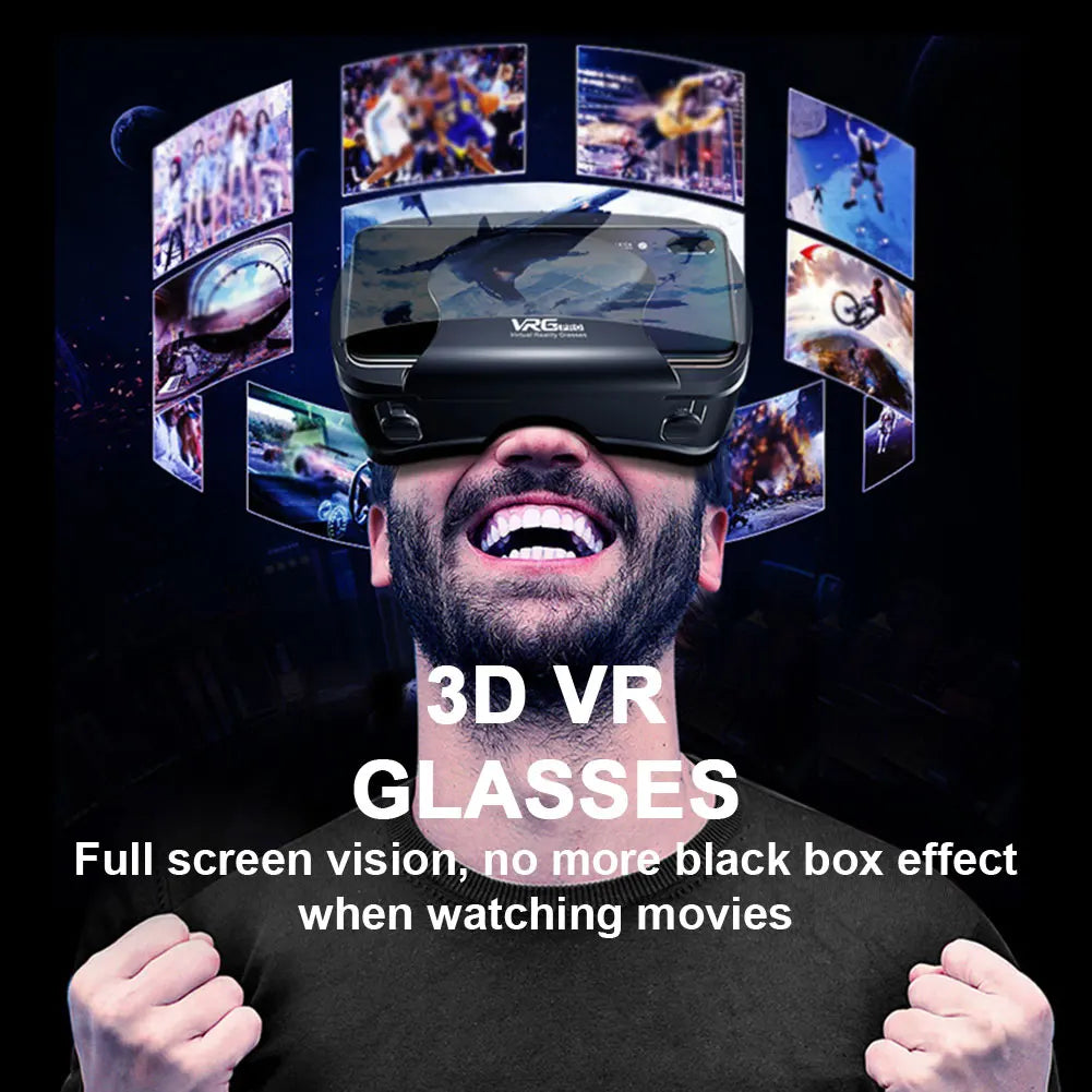 Virtual Reality 3D VR Headset Smart Glasses Helm für Smartphones Handy Mobile 7 Zoll Linsen Fernglas Brille Geräte