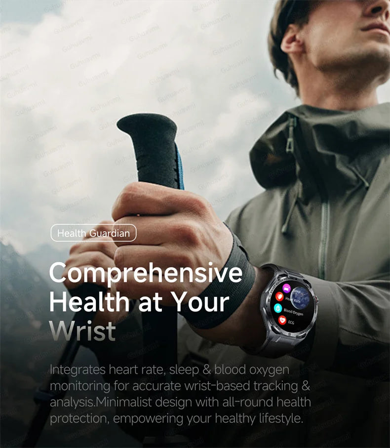 EKG High-End Gesundheits-Smartwatch Herren Blutdruck Lipide Blutsauerstoff Körperanalyse Harnsäure Gesundheitstracker Smartwatch Herren Damen