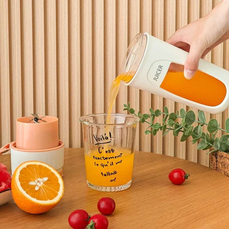 Tragbarer Entsafter Mini Elektrischer Mixer Multifunktions-Entsaftermaschine Obstmixer Extraktoren Smoothie-Mixer 8 Klingen 3000mAh