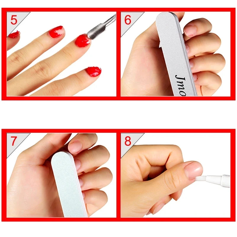 Nagelgellack-Kit mit LED-Nagellampe Semi-Permanent 27 Farben Soak Off Base & Top Coat Nagellack Maniküre-Set für Nagelstudio-Kit