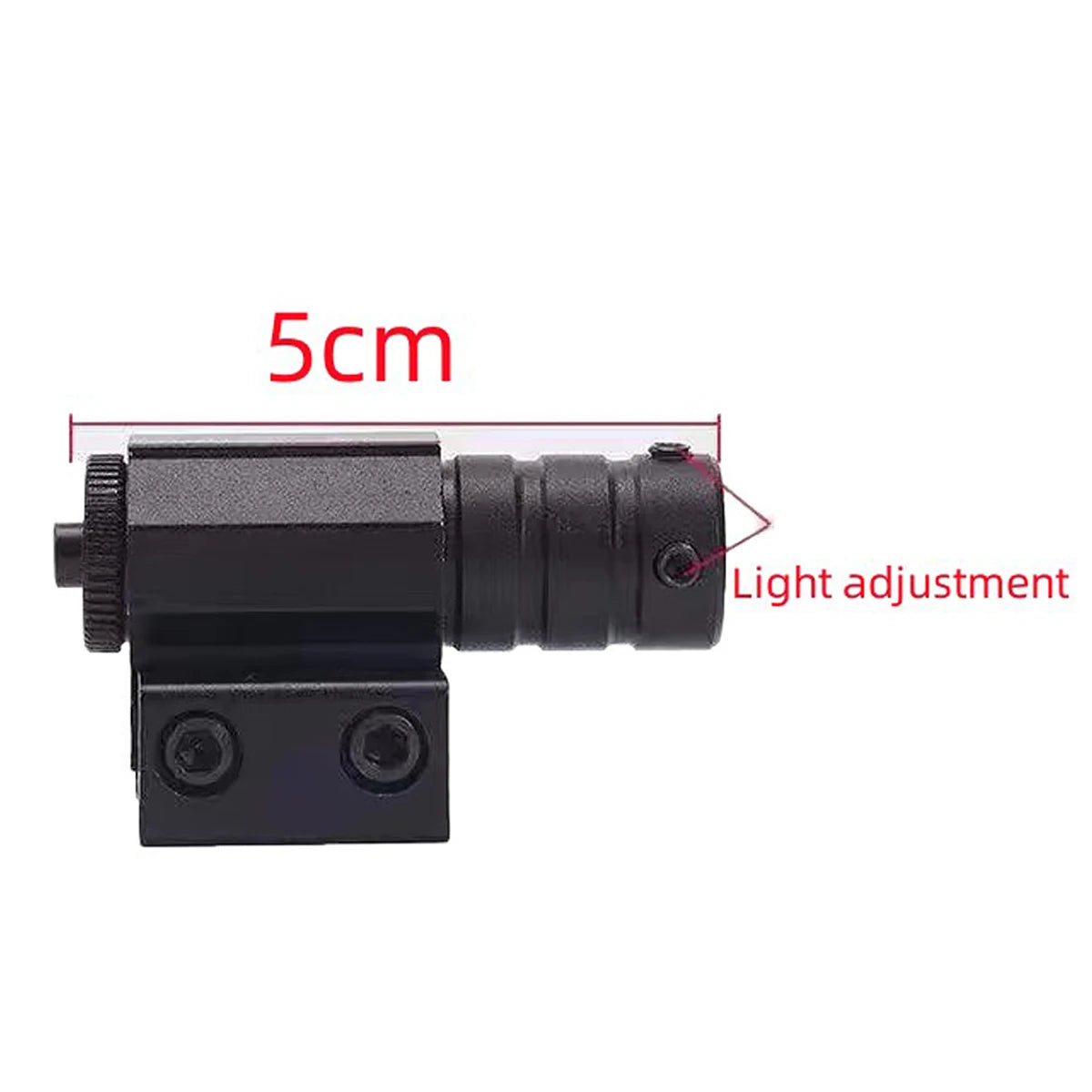 Taktischer Rotpunkt-Laserpointer für die Jagd mit 11mm/20mm Montage, verstellbarem Visier, Zubehör für Picatinny-Schiene
