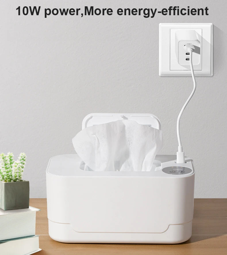 Baby Feuchttücherwärmer Spender Thermostat Wärmer Taschentuchbox Servietten Elektrische Heizung Isolierung Aufbewahrungsbox Halter