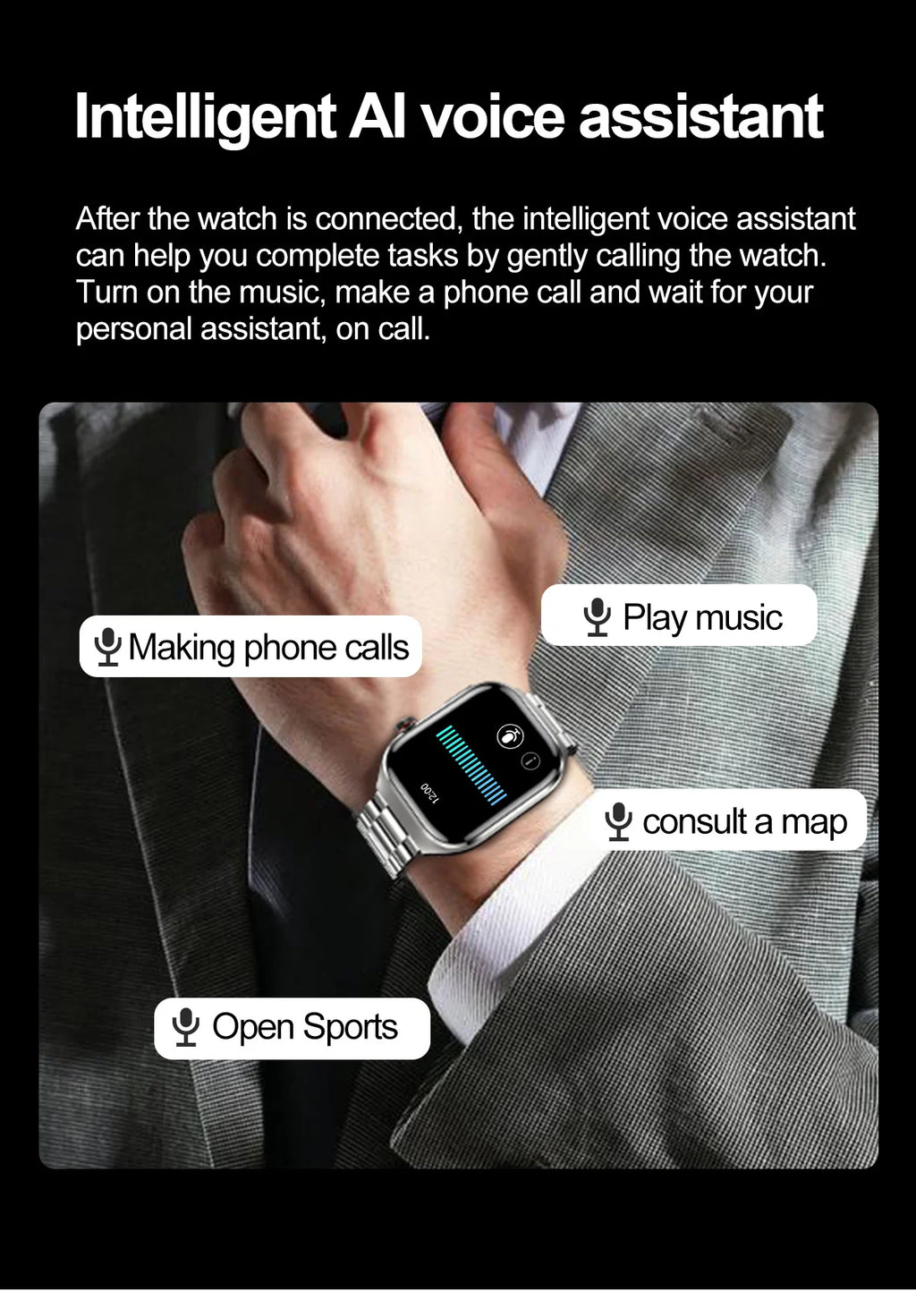 2026 Neue Pflegegrad-Harnsäure-Blutfettwerte Smartwatch Herren EKG+PPG Blutdruck Herzfrequenz Bluetooth Anruf Gesundheits-Smartwatch