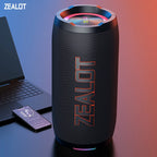 ZEALOT-S76 50W Tragbarer Super-Subwoofer Tragbarer Lautsprecher für Zuhause und Outdoor, wasserdichte Säule, Bluetooth-Lautsprecher, Soundbox