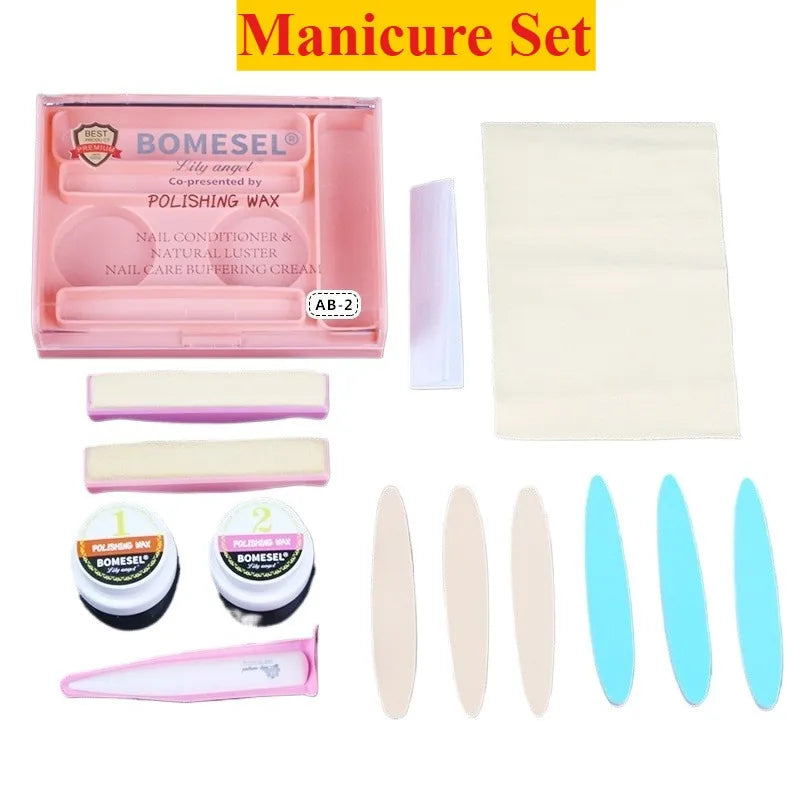 Maniküre-Set Pulver-Nagel-Kit Stärker Professionelle Vielseitige Werkzeuge für Reisen Mädchen Frauen Home Beauty Polierwachs