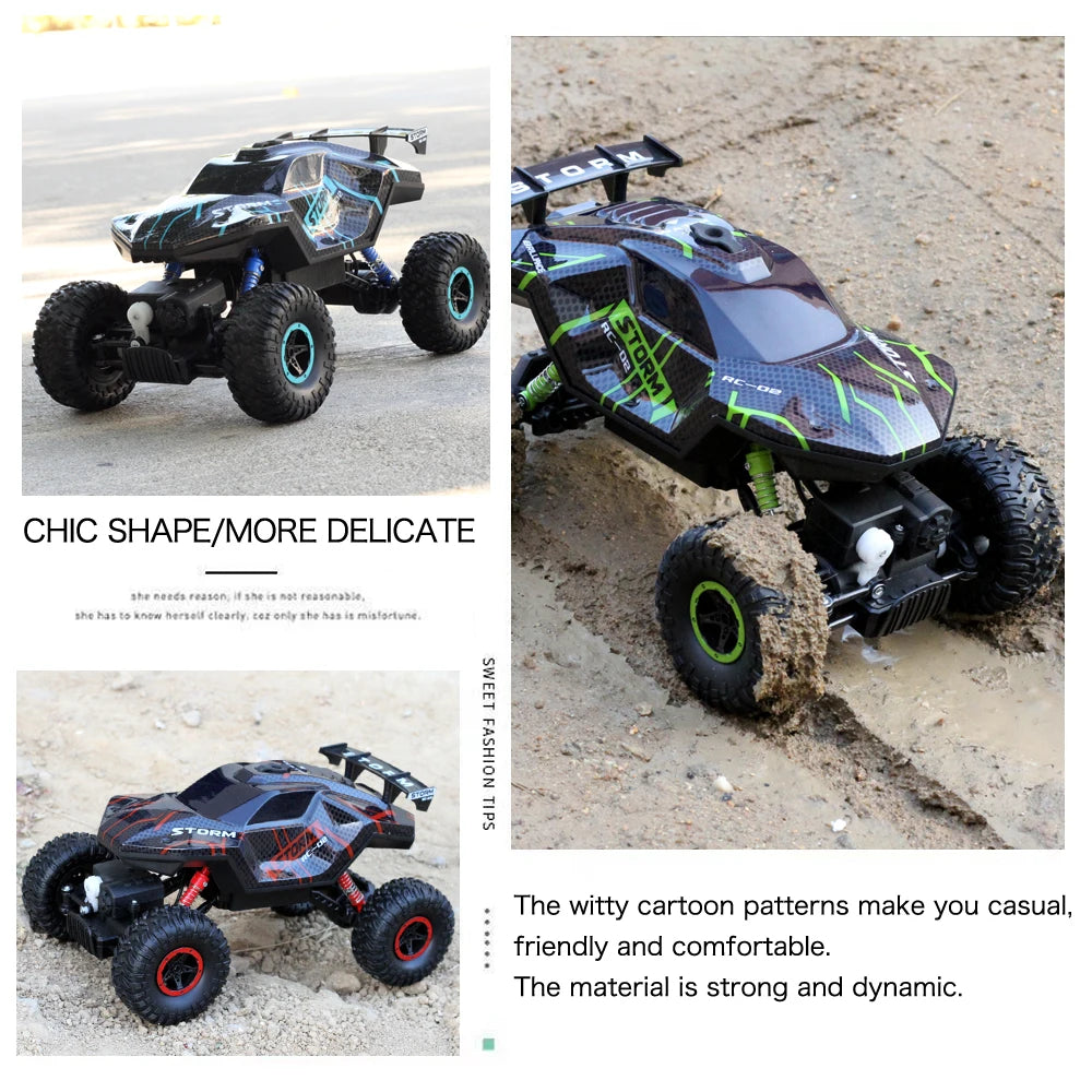 4WD RC Drift-Auto mit Musik, LED-Lichtern, 2.4G Gesten-Funkfernbedienung, Sprüh-Stunt-Auto, 360° drehbares Kletterauto, Spielzeuggeschenk