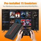 Launchbox 500GB Gaming-Festplatte, tragbare Gaming HDD mit über 3700 PC-/3D-Spielen für PS4/PS3/PS2/Wii/WiiU/Switch Spielekonsolen für PC