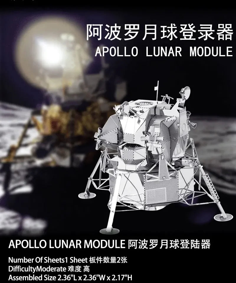 Weltraumforschung 3D Metallpuzzle Shuttle Hubble Weltraumteleskop Mars-Rover Modell Spielzeug für Kinder Kreatives Puzzle Geschenk Spielzeug
