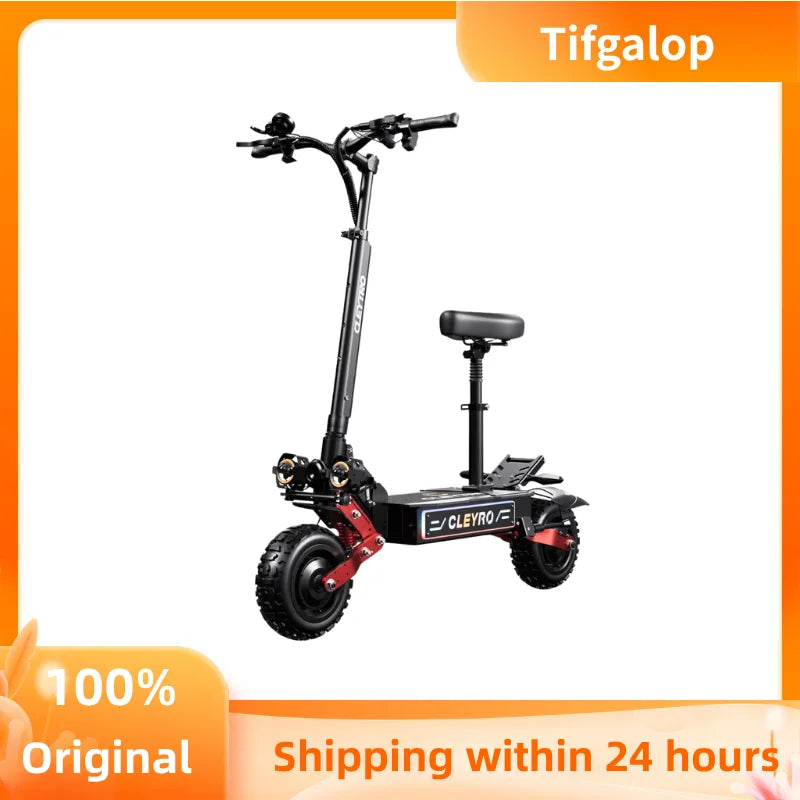 TIFGALOP CL8 Elektroroller 6000W Leistungsstarker Motor 60V 33Ah Akku bis zu 100km Reichweite Straßenzulässiger Erwachsenen-Kleinstwagen Elektroroller