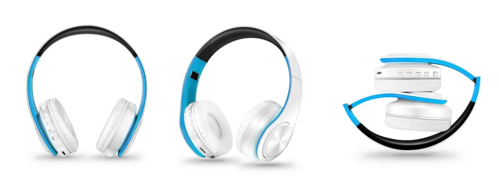 Herren Geschenk Gold Wireless Kopfhörer Bluetooth Kopfhörer Stereo Headset Spiel mit eingebautem Mikrofon, universell für Android und iOS