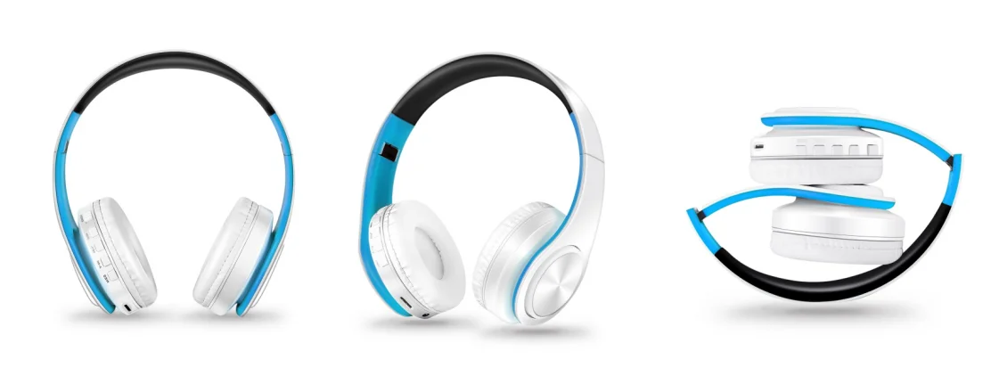 Herren Geschenk Gold Wireless Kopfhörer Bluetooth Kopfhörer Stereo Headset Spiel mit eingebautem Mikrofon, universell für Android und iOS