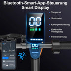 TODIMART T6 ABE E-Scooter mit Straßenzulassung, 30 km, 350 W, Zoll-Reifen, doppelter Stoßdämpfer, E-Scooter für Erwachsene