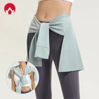 Fitness-Rock, Hüftabdeckung, Workout-Fitness-Bekleidung, Tanz-Ballett-Röcke für Damen, Sport-Yoga-Kleid, kurzer Oberschenkel-Abdeckungsrock