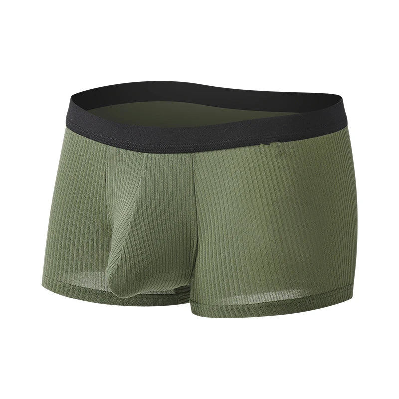 GTOPX MAN Baumwoll-Boxershorts mit Balltasche, Unterwäsche, große Taschen, sexy Unterhosen für Erwachsene