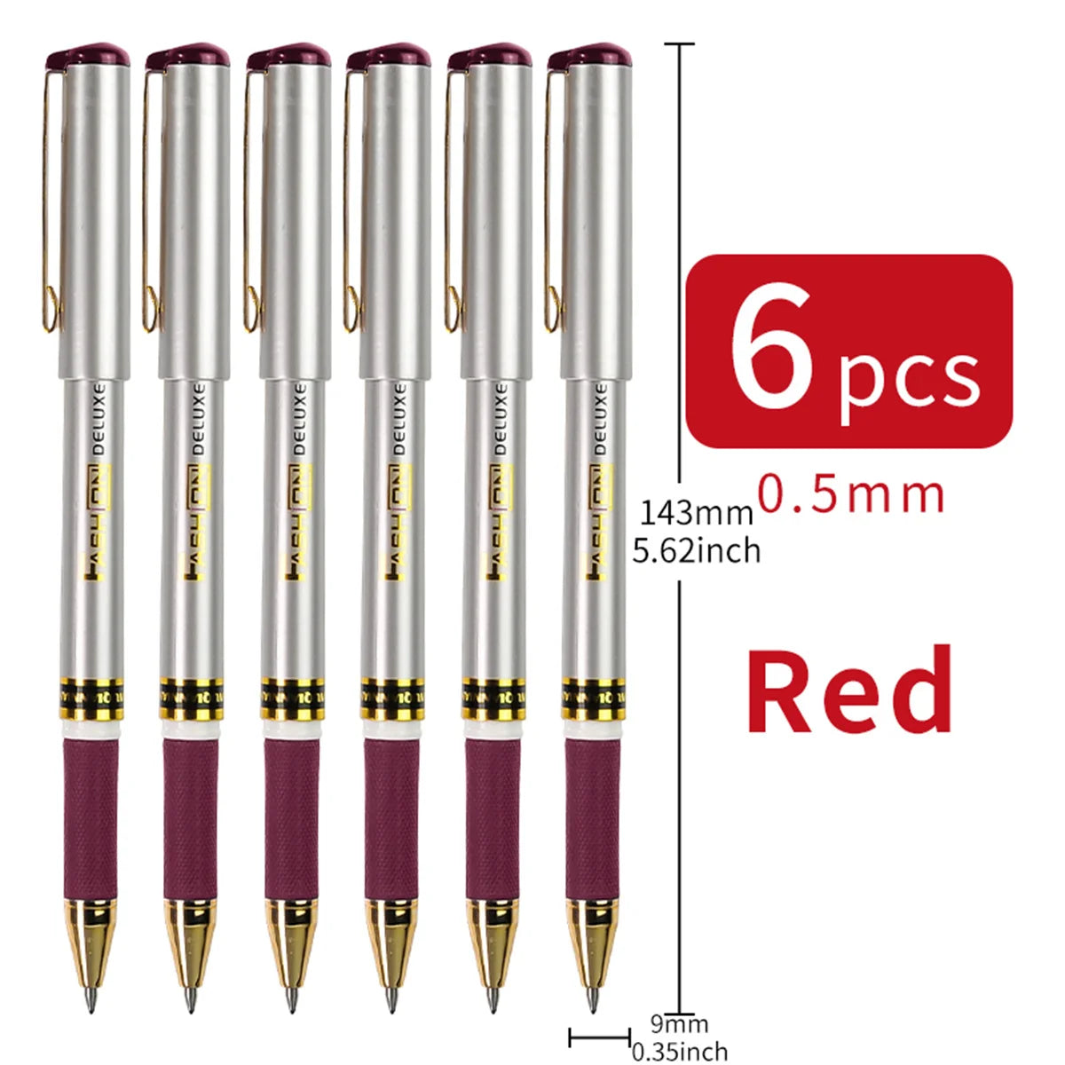 Gelschreiber, hohe Kapazität, schwarze/blaue Tinte, 0,5 mm, hervorragende Qualität, sehr gute Schreibeigenschaften, Geltintenstifte, Büro- und Schulbedarf, neutraler Stift