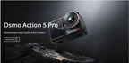 DJI Osmo Action 5 Pro Standard Combo Nächste Generation 1/1.3″ Sensor Klare OLED-Touchscreens 32X Super Zeitlupe