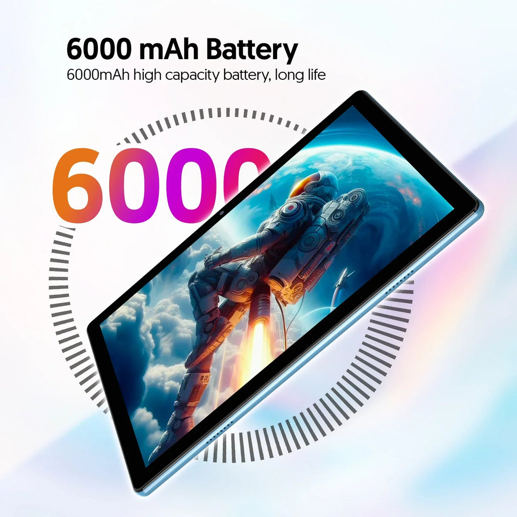 Neueste globale Version Android 15 Tablet, 10-Zoll-Tablet, Quad-Core-Prozessor, 1280*800 Auflösung, 12 (3+9) GB RAM, 64 GB Speicher