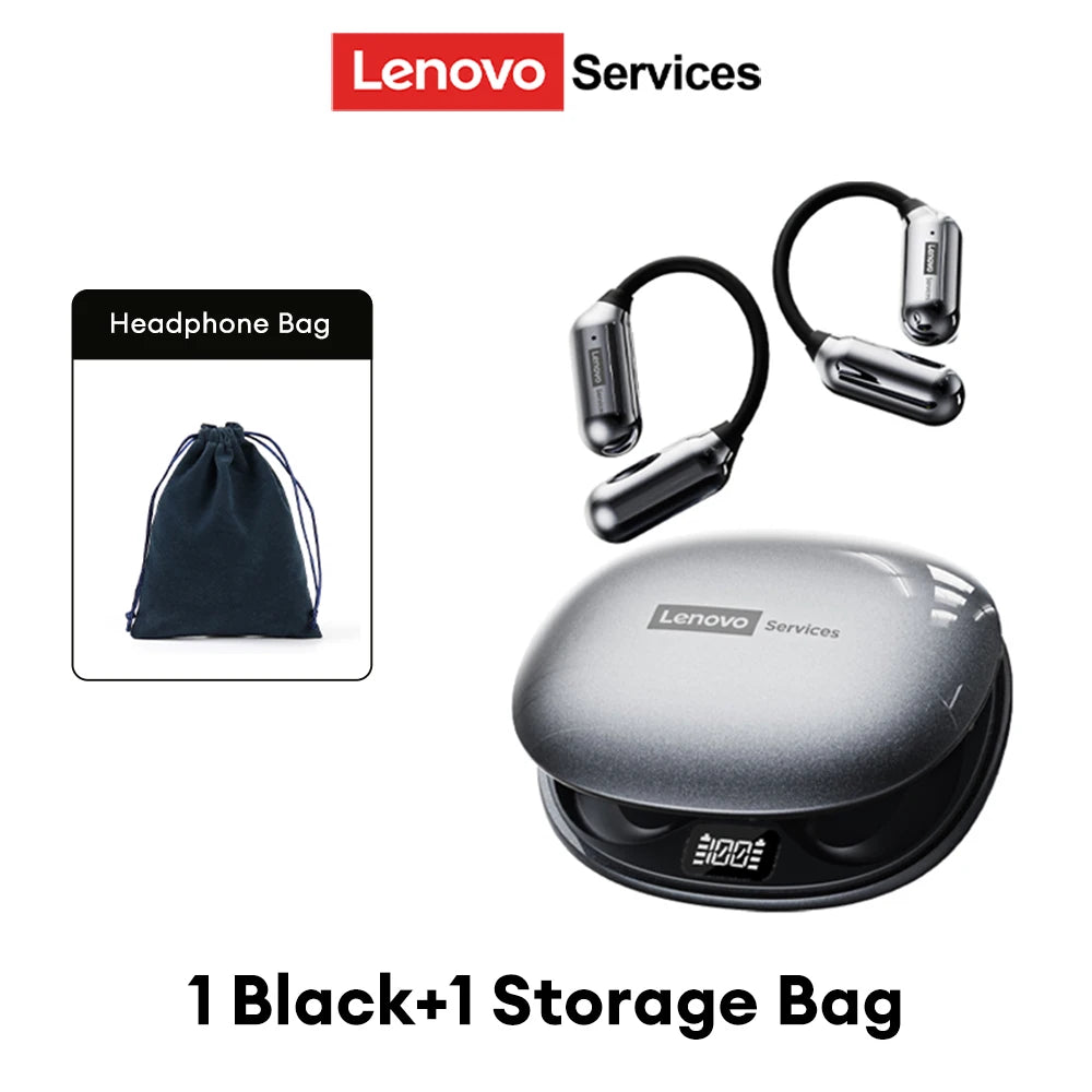 Lenovo LE503 OWS Kabellose Ohrhörer Bluetooth V6.0 Open-Ear Kopfhörer ENC Geräuschunterdrückung Earbuds Wasserdicht Lange Akkulaufzeit