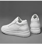 Hochwertige Herren-Sneaker, erhöhte Herrenschuhe, modische Freizeitschuhe, bequeme Leder-Sportschuhe, Höhenzunahme 6/8/10 cm
