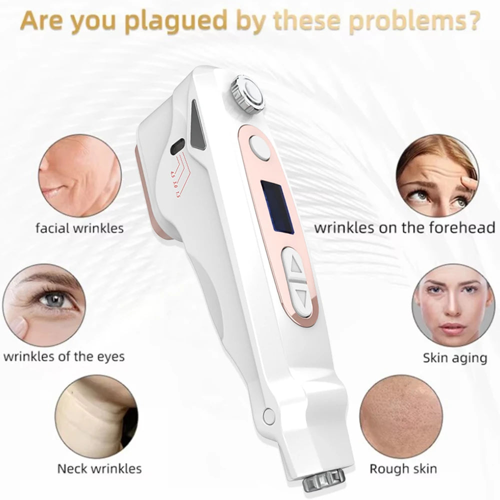 Professioneller Mini HIFU Gesichtsverjüngung Anti-Aging Falten Schönheitsgerät Ultraschall Hautpflege SPA Salon Heimgebrauch für Frauen