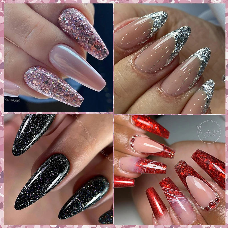 LILYCUTE 15ml Verlängerungsgel-Nagellack-Set Quick Nail Prolong mit Verlängerungsform-Nagelspitzen Acryl-Lösung Maniküre-Werkzeug-Kit