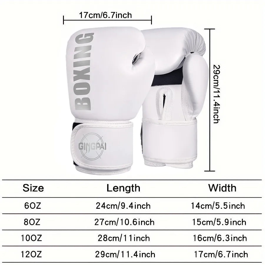 6/8/10/12oz Boxhandschuhe Professionelle Erwachsene Sanda Muay Thai Kampfhandschuhe für Männer und Frauen Trainings-Sandsack Free Fight MMA