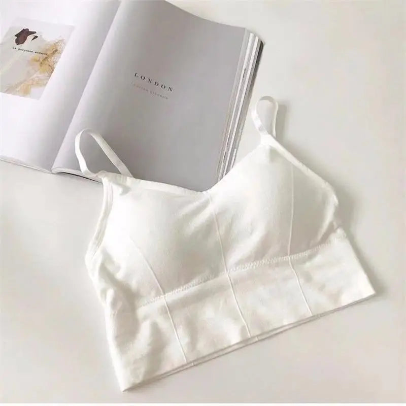 Sexy Damen Tops Rücken Kreuzgurt Tank Top Push Up Lauf Sport BH Atmungsaktiver Weicher Fitness Beauty Einfarbiger Yoga BH