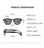 O-Q CLUB Retro Runde Herrensonnenbrille Damen Sonnenbrille Frau UV400 Lunette Zonnebril Dames Polarisierte Gläser Mann Brille Vintage