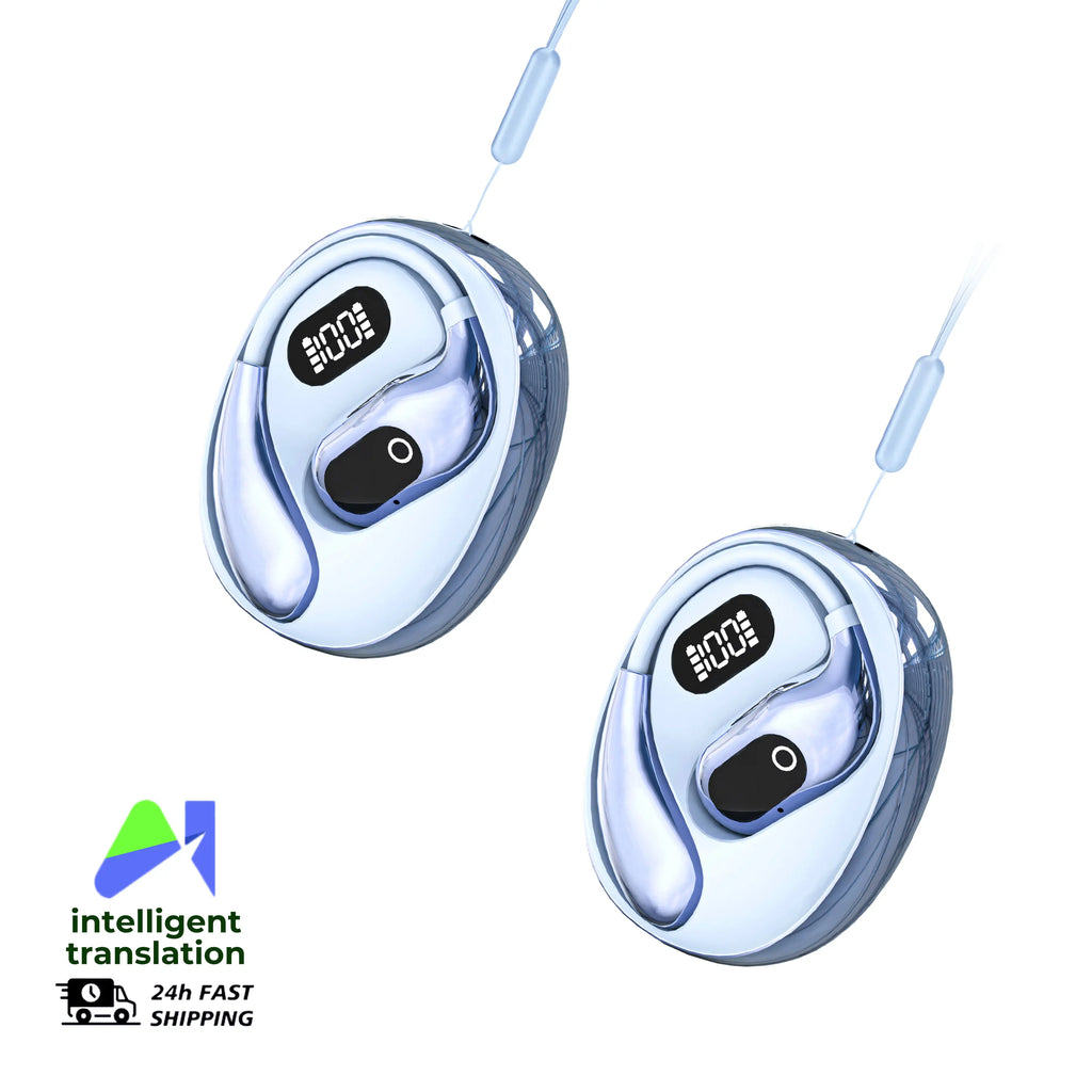 Echtzeit-Übersetzungs-Kopfhörer 144 Sprachen Übersetzer Kopfhörer Kabellose Bluetooth 5.4 Headsets für Business, Büro, Reisen