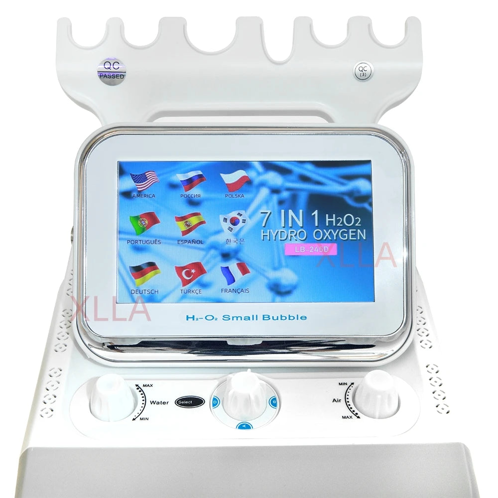 Neues 7-in-1 Wasser-Dermabrasionsgerät Tiefenreinigungsmaschine Wasserstrahl Hydro Diamond Gesichtsreinigung zur Entfernung abgestorbener Haut für den Salongebrauch