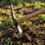 Robuster Hartholzgriff Kleine Handhacke Hochfester Metallkopf Leichtes Design Multifunktionales Gartenwerkzeug