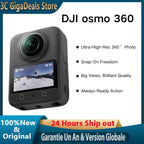 DJI Osmo 360 Kamera, Wasserdichte 8K 360°-Action-Kamera 1-Zoll 360°-Bildgebung, native 8K 360°-Videos, 105 GB, 360°-Action-Kamera