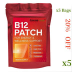 Tägliches B12 Pflaster Transdermal Selbstklebende Natürliche Mischung 30 Stück für 1 Monat Vitamin B12 Pflaster