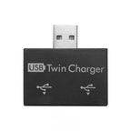 1pc 2.0 USB Splitter 1 Male to 2 Port Female USB Hub Adapter Converter for Phone  Laptop PC Computer Charging Accessories