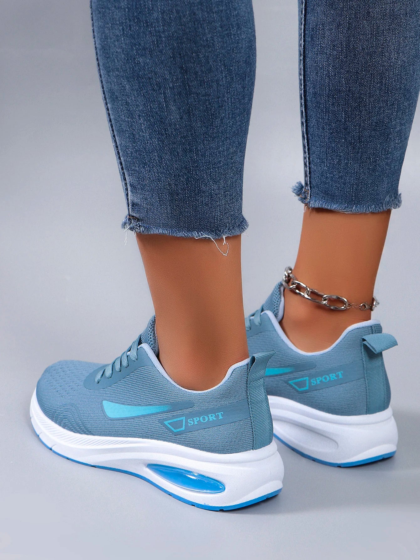 Frühlings-Freizeitsportschuhe für Damen, modisch, atmungsaktiv, leicht, rutschfest, verschleißfest, flache Schuhe