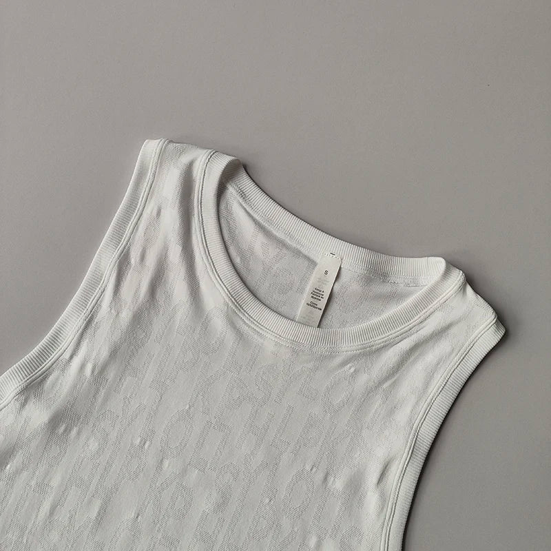 Neue ärmellose Pilates-Sportbluse für Damen, sommerliche, dünne Weste, Fitness, schnelltrocknende, ärmellose Yoga-Shirts, Oberteil, lockerer Anzug