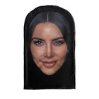 Neue 3D-gedruckte Kanye Maske Drake Elastisches Mesh Vollgesichtsmaske für Unisex Cosplay Kopfbedeckung Party Simulation Sturmhaube Mütze Kopfbedeckung