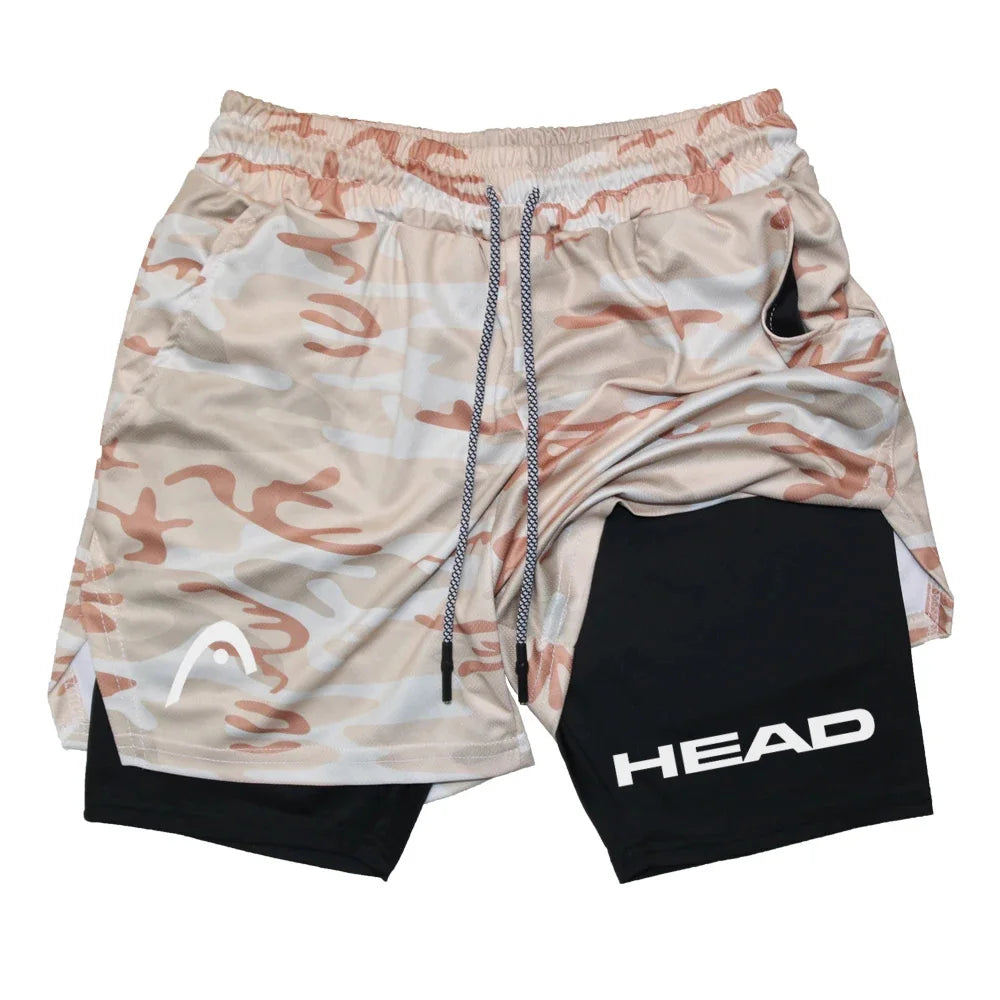 Anime Berserk Herren-Laufshorts Fitnessstudio Training 2-in-1 Sport Schnelltrocknend Workout Jogging Doppelschicht Sommer