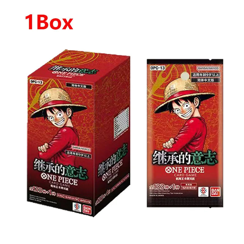 Bandai One Piece TCG OP01-OP13 Kartenspiel Romance Dawn Chinesische Version TCG Booster BOX Sammelkarten Kinderspielzeug Geburtstagsgeschenk