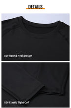 Kompressions-Laufshirt Herren Langarmshirt für Männer Sportbekleidung Schnelltrocknend Fitness T-Shirt Training Workout Muskelshirt