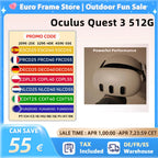 Oculus Quest 3 512G All-IN-ONE Headset mit integriertem Head-VR-Headset Bewegungserfassende Spielekonsole Smart Glasses Quest 3 512g